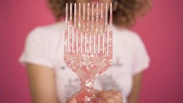 Rizos Curls Pink Hair Pick Comb!