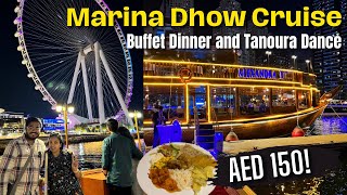 MARINA DHOW Cruise Dinner in DUBAI | Palm Jumeirah and JBR Tour | Dubai MONORAIL and TRAM #dubai screenshot 1