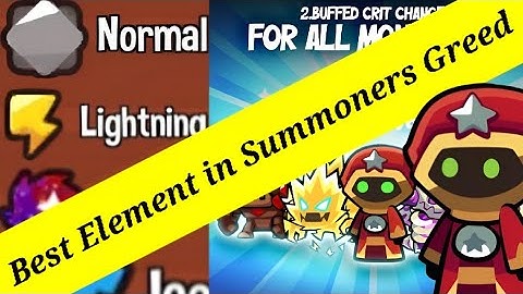 Best Element in Summoner