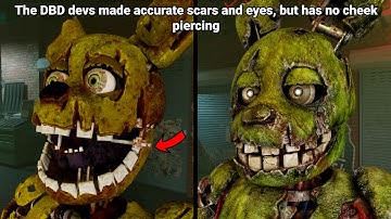 FNAF Dead By Daylight Springtrap VS FNAF 3 Springtrap Comparison