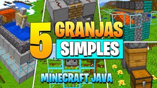 5 GRANJAS SIMPLES 1.16 🔥 #12 | Minecraft JAVA