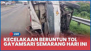 🔴 Kecelakaan Beruntun Tol Gayamsari KM 432C Semarang Hari Ini