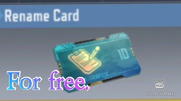 How to get Rename card using credits not CP. Cod mobile