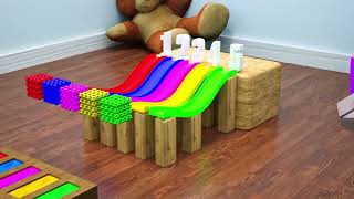 Color Slide Game With Animals Numbers &amp; Cars