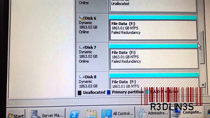 Repair Degraded Failed Redundancy Software Raid Windows File Server