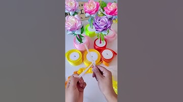 Thumbnail of Ribbon rose tutorial #handmade #diy #flowers #rose #tutorial #handmadegifts #craft # #ribbon #gift