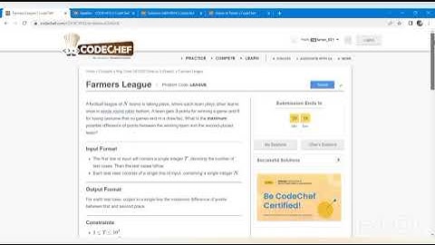 CodeChef May Cook-Off 3rd Problem (Div-4).