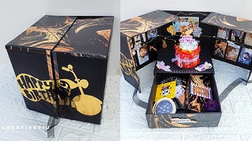 Surprise Cake Box  whith scrapbook and cards Gifts by Creativepiu