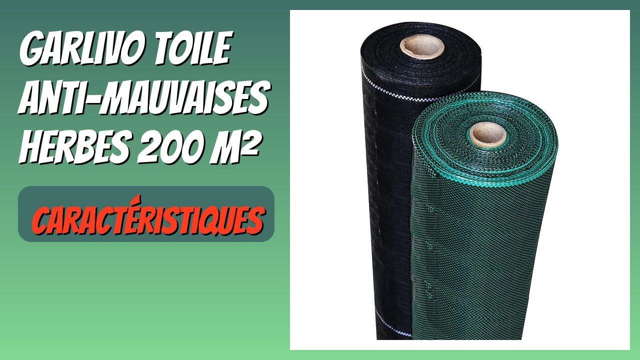 AVIS (2026) : Garlivo Toile Anti-Mauvaises Herbes 200 m². DÉTAILS