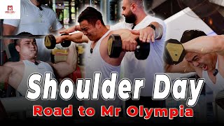 Road to mr Olympia : Shoulder Day With First Coach Bahman