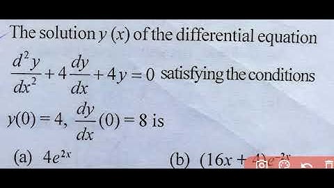 IIT JAM mathematics 2011 ODE| Ordinary differential equation |solution series 2005-2021 |