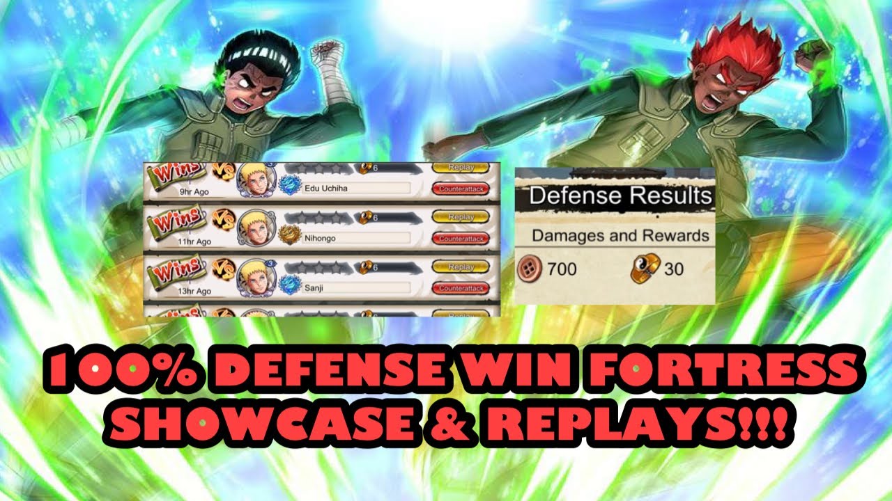 100% WIN Fortress Defense SHOWCASE & REPLAYS!! Shinobi and Layout Explained! (Nxb Ninja Voltage)