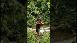 Traditional hanging bridge, Arunachal Pradesh