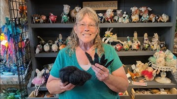 Needle Felting Feather Technique Plus Fiber Color Blending