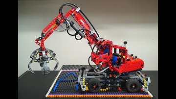 Lego Technic Material Handler review, set 42144