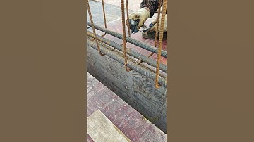 High-speed rebar tying machine in action