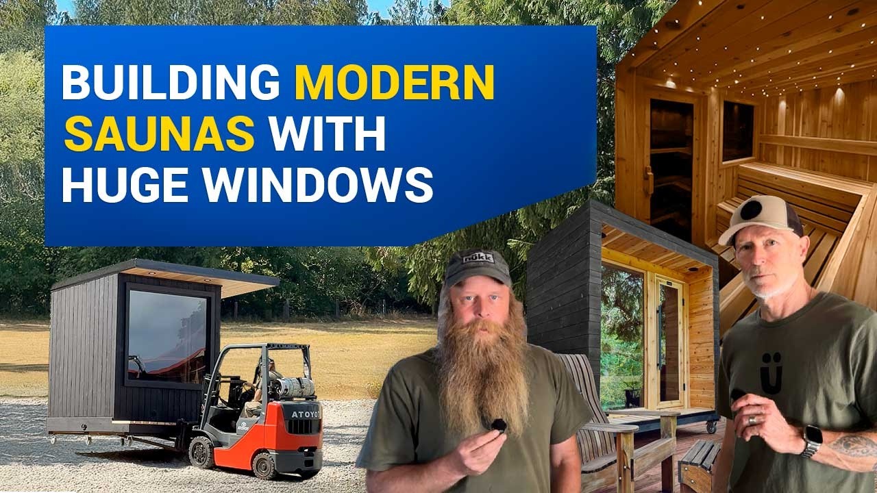 How We Build Modern Saunas with Huge Windows | Nukk Sauna