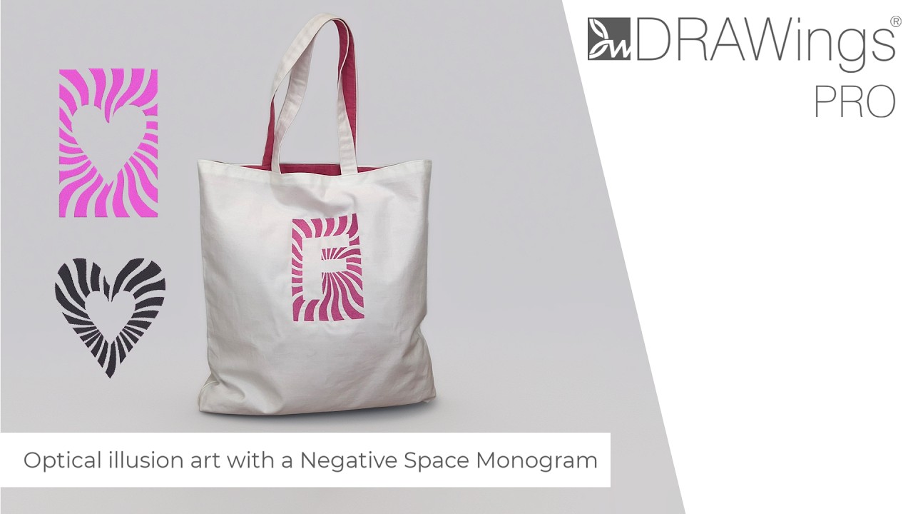 How to Digitize an Optical Illusion Monogram Design for a Tote Bag 2 YouTube player