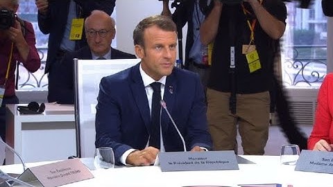 G7 leaders start first working session | AFP