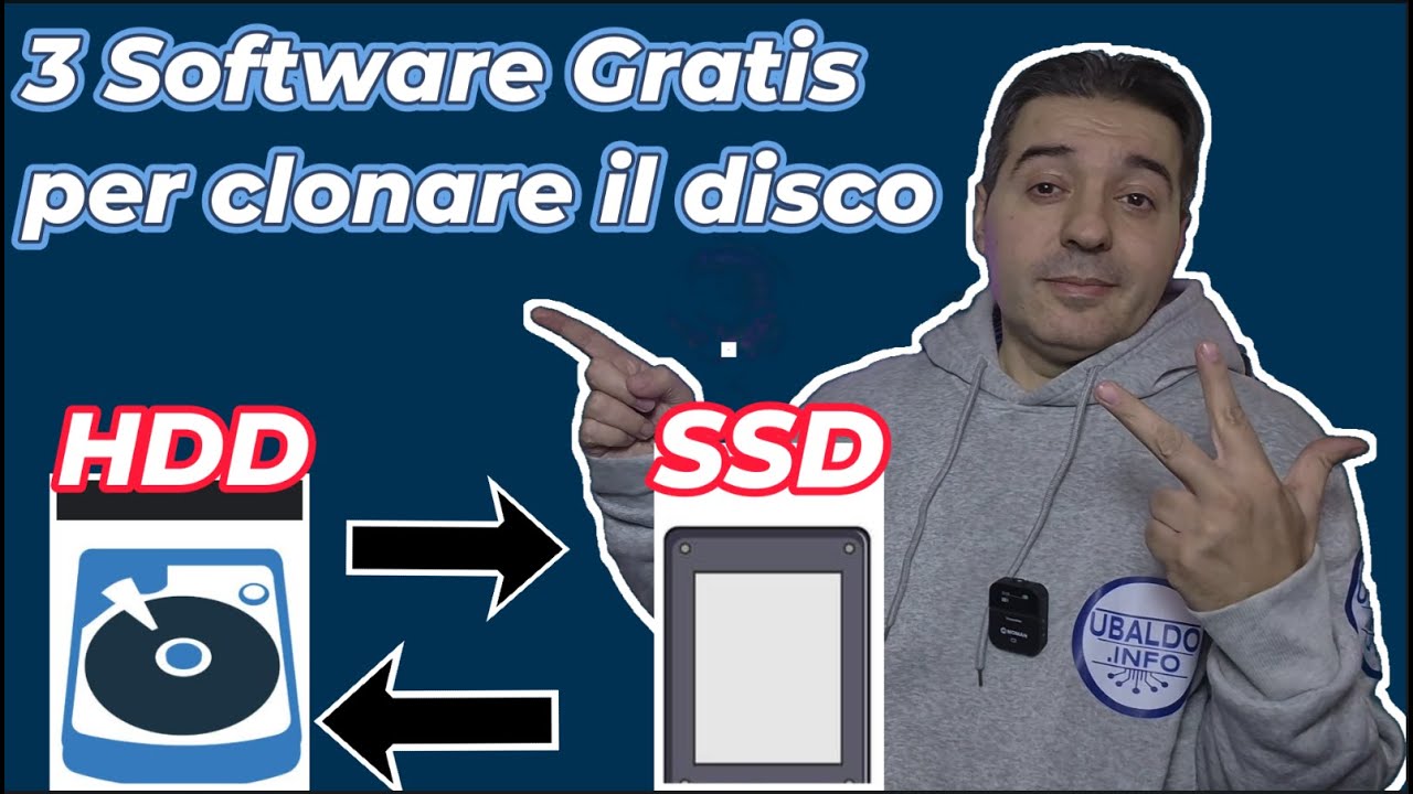 3 software Gratis  per clonare Hard Disk , SSD, M2 NVMe  tutorial