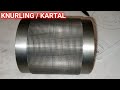 Cara bubut Knurling atau kartal kotak
