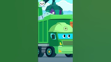 Scrub Scrub! Clean-Up Trucks | Vehicles Kids songs | Nursery rhymes #TOMTOMI #shorts