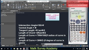 HOW TO FIND ESSENTIAL PARTS OF SIMPLE HORIZONTAL CURVE
