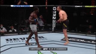 Jared Cannonier rocks Robert Whittaker with just 36 seconds to go
