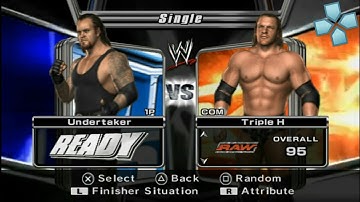 All Character WWE SmackDown! vs RAW 2006 PPSSPP Emulator