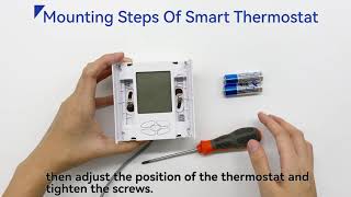 How to mount the battery-powered smart thermostat