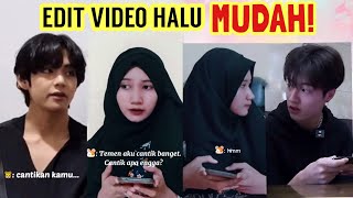 CARA EDIT VIDEO HALU NGOBROL SAMA TAEHYUNG BTS & HARUTO TREASURE | VIRAL DI TIKTOK