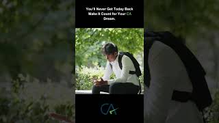 Time Won’t Wait — Chase Your CA Dream Now #caaspirants #cacoaching #mcc #staymotivated