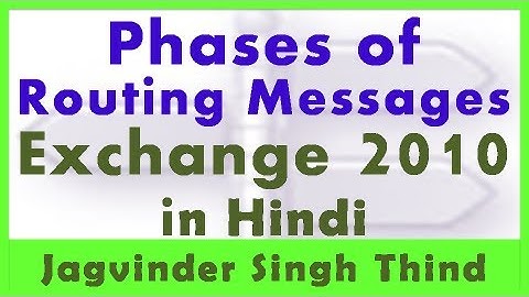✅ Phases involved in Routing of emails and messages in Exchange Server 2010 | Transport Server