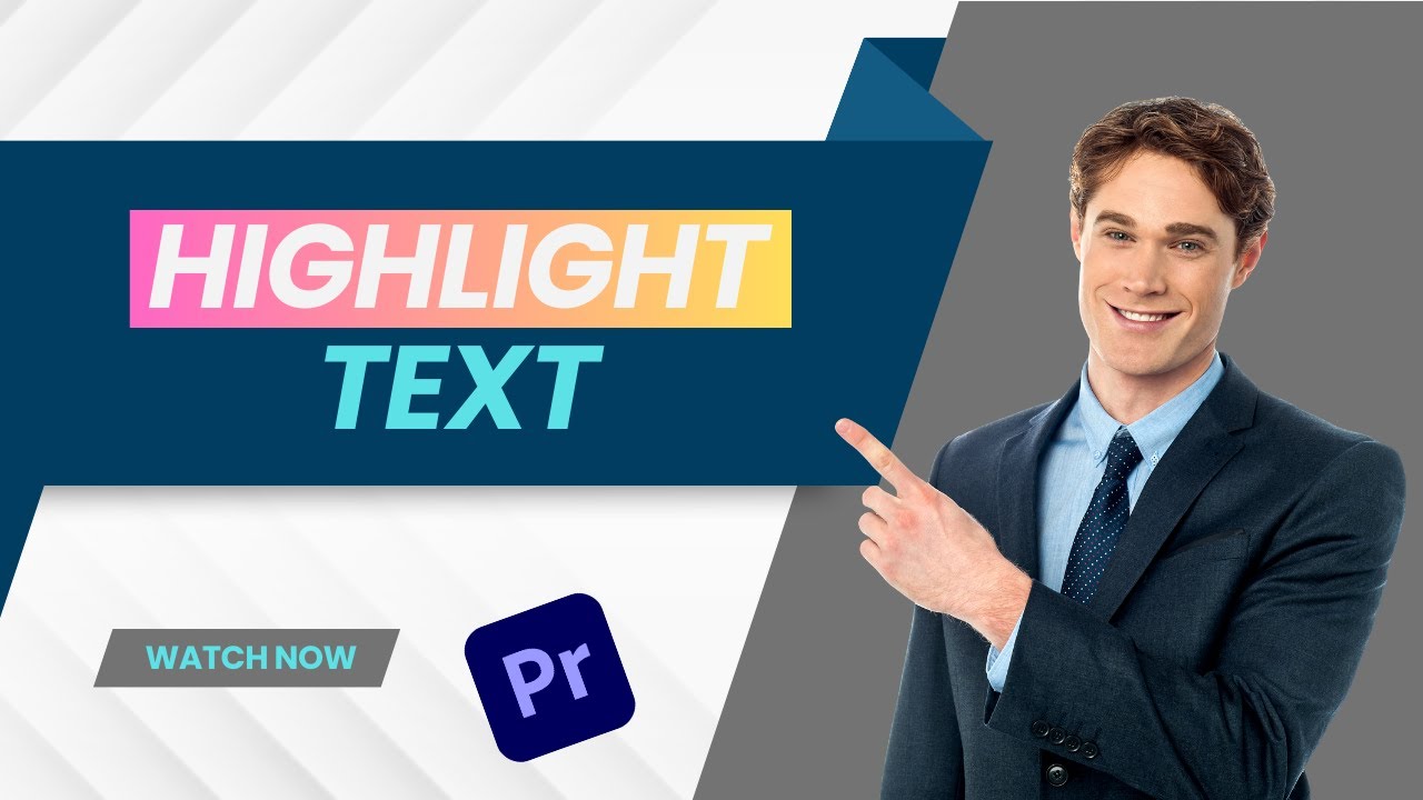 How To Highlight Text In Premiere Pro Tutorial || Adobe Premiere Pro CC