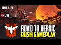 Free fire max  road to heroic  rush gameplay  live stream