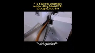 【Haitel Machinery】Full automatic candy cutting and twist/fold packaging machine