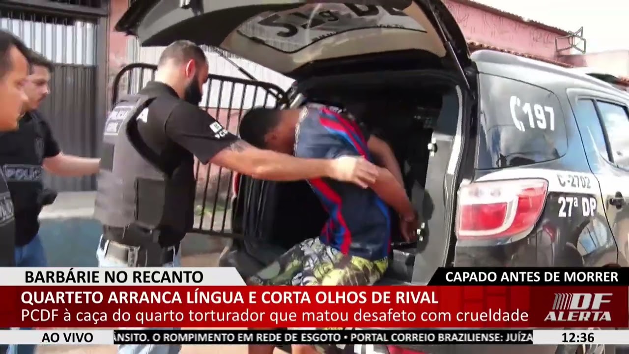DF ALERTA - Quarteto arranca língua e corta olhos de rival