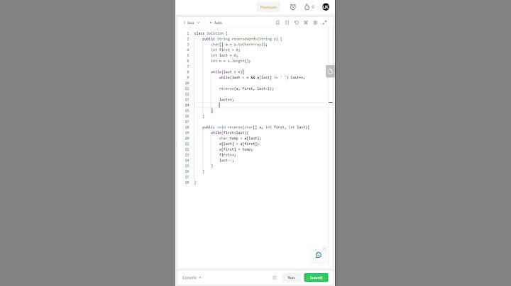LeetCode 557. Reverse Words in a String III Short