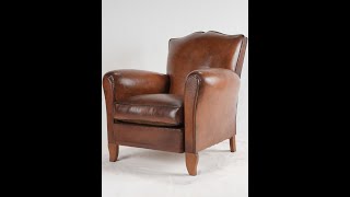 French leather club chair by Chez Pluie Provence 77 views 7 months ago 41 seconds