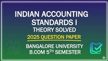 Indian accounting standards 1Previous year 2025  Question paper  theory answers 
