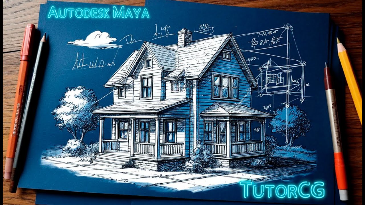 Autodesk Maya - Сцена для Мультсериала