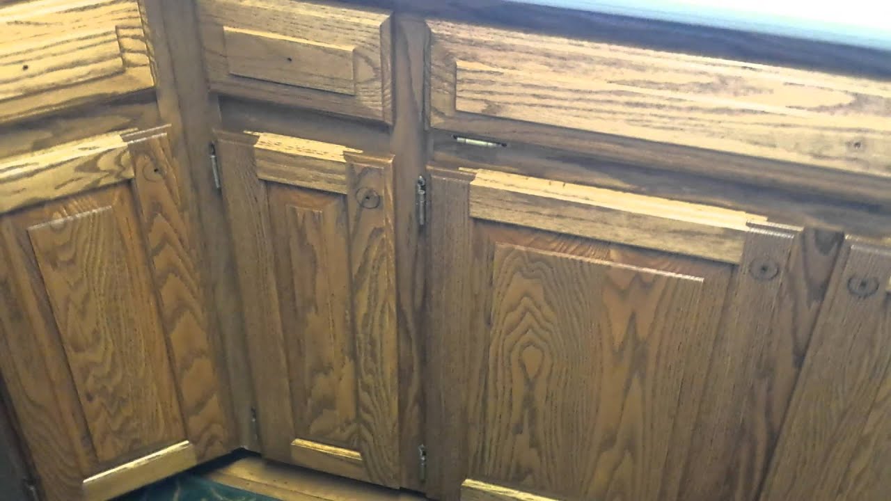 oak kitchen cabinets refinished at timeless arts ...