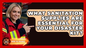 What Sanitation Supplies Are Essential For Your Disaster Kit? - Inside the Firehouse