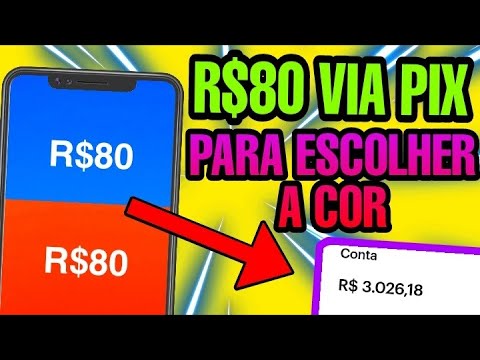 R$80 APP QUE PAGA VIA PIX só para ESCOLHER UMA COR!