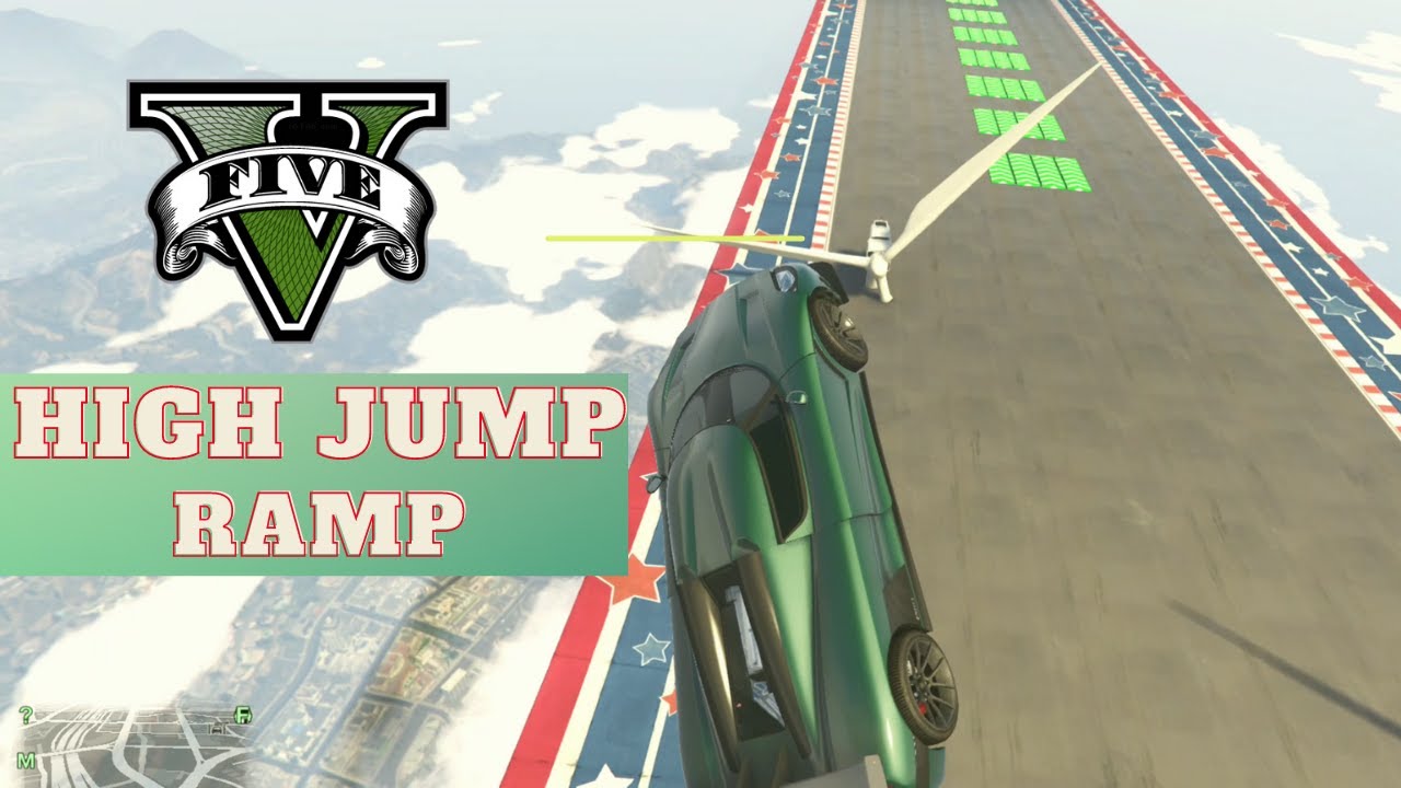 gta v high jump ramp gta v high jump gta v maddocgaming 