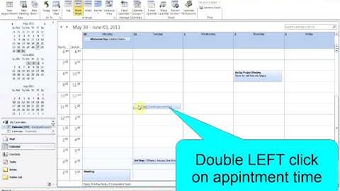How to create a meeting request in Outlook (Outlook 2010) - by Turner Time Management