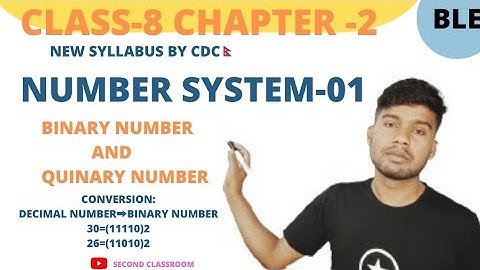 |Number System-01| |Binary and Quinary number||Class-8 Chapter-2 C.Maths|Number system in Nepali|