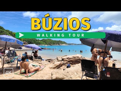 Rio de Janeiro, 브라질 | Buzios Beaches | 도보 여행 4K