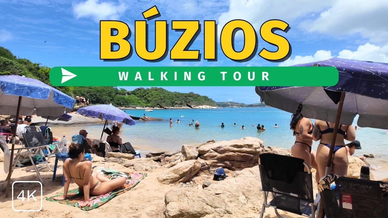 Rio de Janeiro, 브라질 | Buzios Beaches | 도보 여행 4K