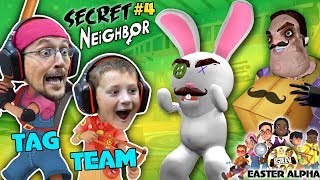 HELLO NEIGHBOR gets TROLLED EASTER ALPHA HIDE n SEEK Time (FGTEEV plays Secret Neighbor 4)